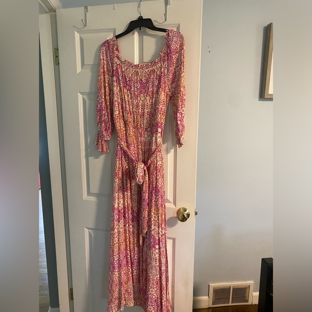 Pink Lily floor length maxi dress